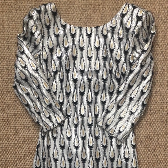 Peacock Sequin Mini Dress by Ark & Co. Jessica Alba's Pick - Picture 4 of 5